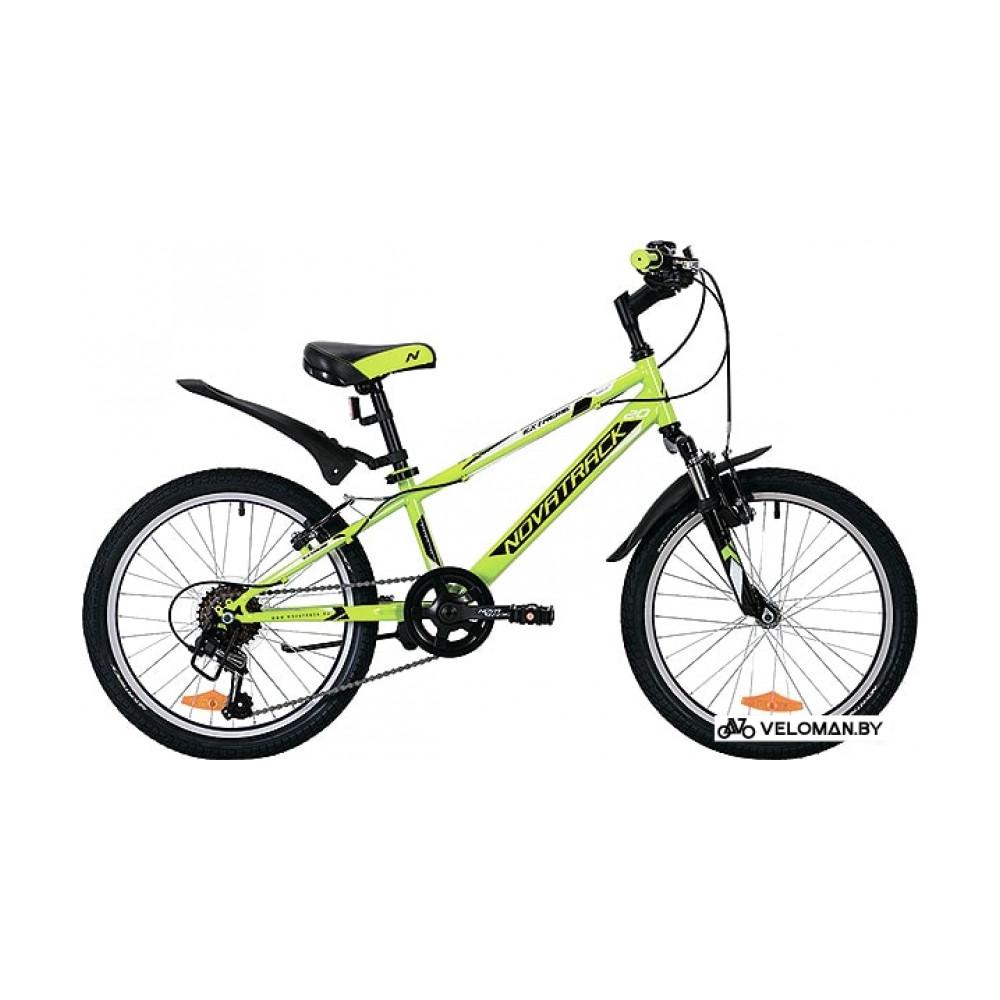 Детский велосипед Novatrack Extreme 20 (зеленый/черный, 2019)
