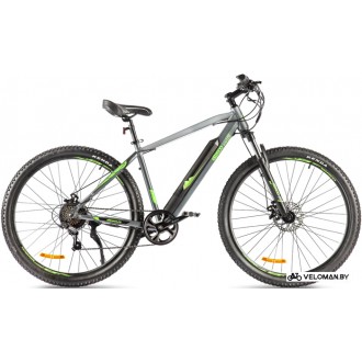 Электровелосипед горный Eltreco Ultra Lite 2022 (серый/зеленый)