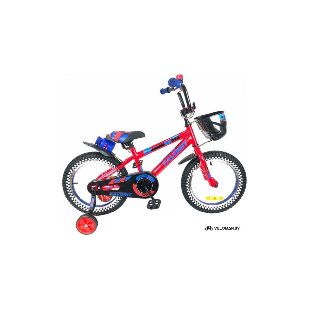 Детский велосипед Favorit Sport 16 (красный, 2019)