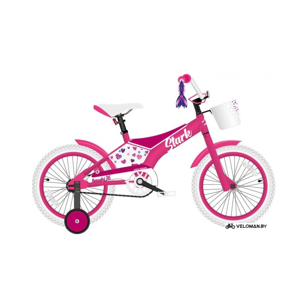 Детский велосипед Stark Tanuki 16 Girl 2021 (розовый/фиолетовый)