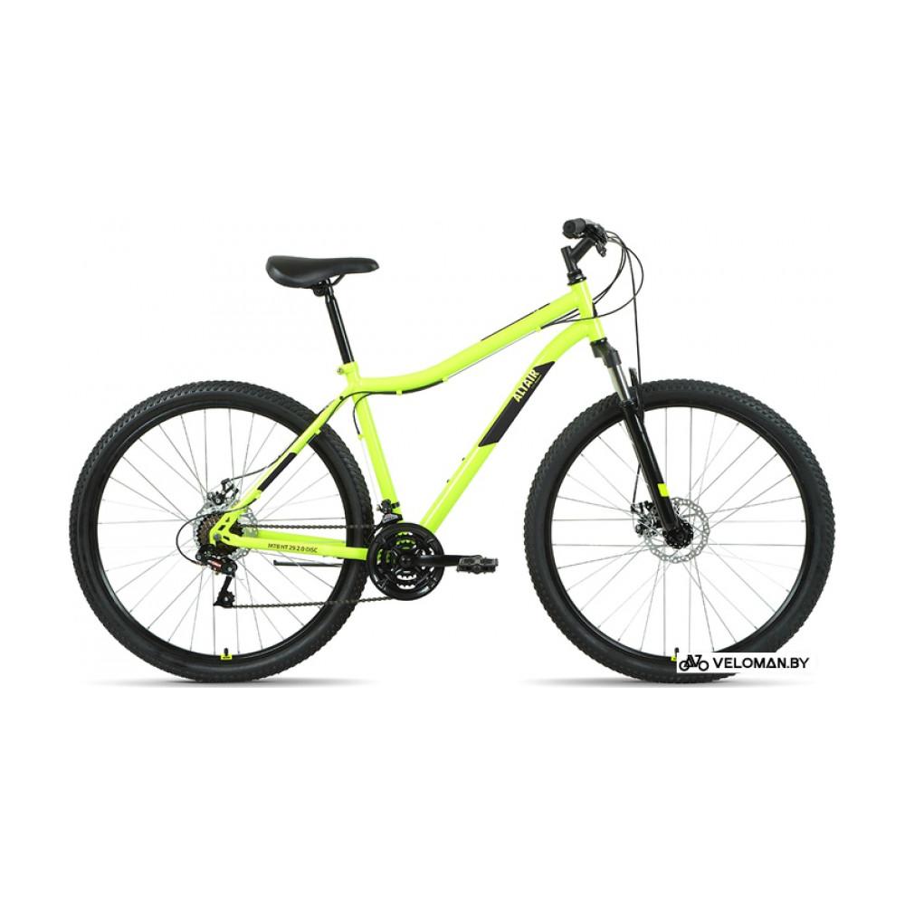 Велосипед горный Altair MTB HT 29 2.0 D р.17 2022 (ярко-зеленый/черный)