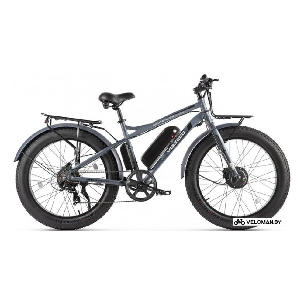 Электровелосипед фэт-байк Volteco Bigcat Dual New (серый)