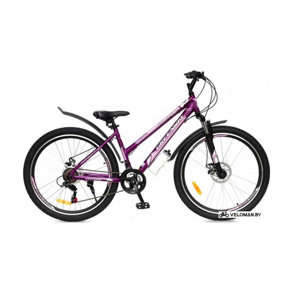 Велосипед Greenway Colibri-H 27.5 р.16 2021 (фиолетовый/розовый)