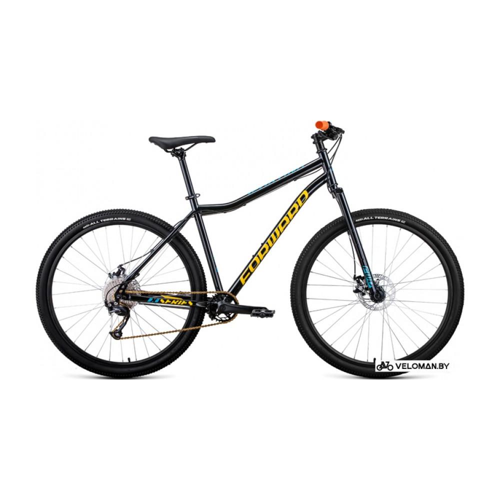 Велосипед горный Forward Sporting 29 X D р.17 2022 (черный/золотистый)