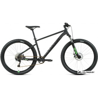 Велосипед горный Forward Sporting 27.5 XX D р.19 2022 (черный матовый/ярко-зеленый)