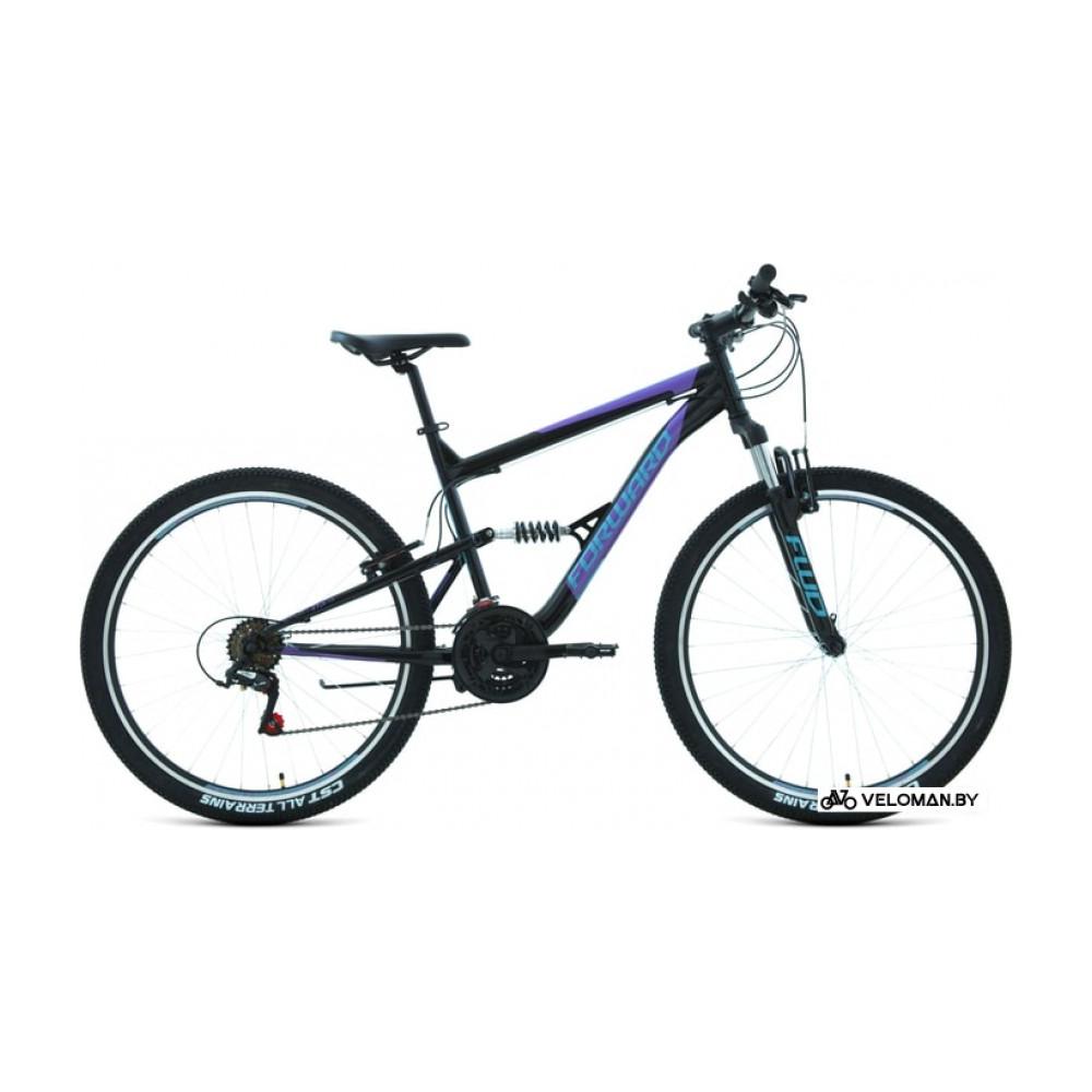 Велосипед горный Forward Raptor 27.5 1.0 р.18 2021 (черный/фиолетовый)