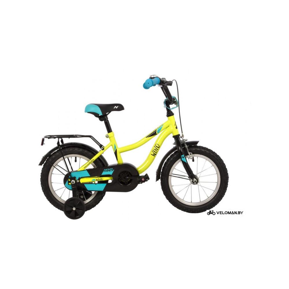 Детский велосипед Novatrack Wind Boy 14 2022 143WIND.GN22 (зеленый)