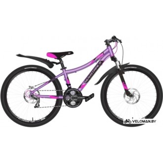 Велосипед Novatrack Katrina 24 р.12 2020 (фиолетовый)