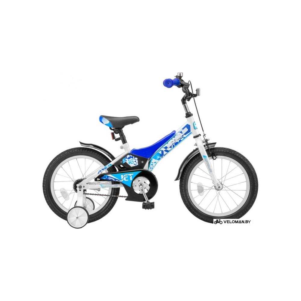 Детский велосипед Stels Jet 16 Z010 (белый/синий, 2019)