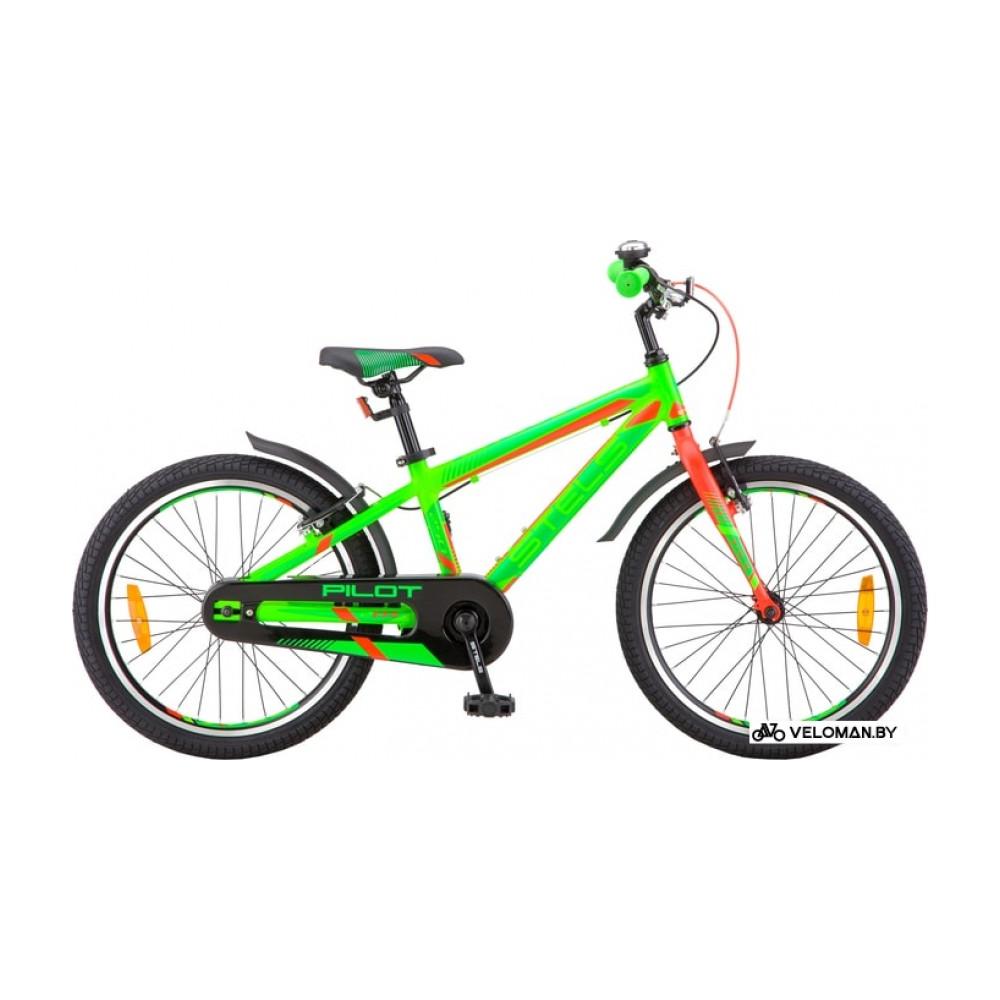 Детский велосипед Stels Pilot 250 Gent 20 V010 (зеленый/красный, 2019)