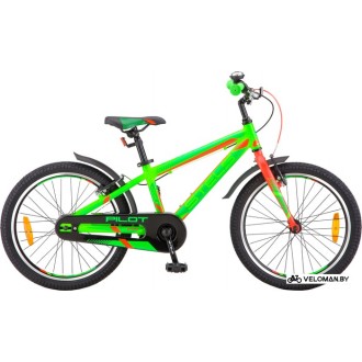Детский велосипед Stels Pilot 250 Gent 20 V010 (зеленый/красный, 2019)