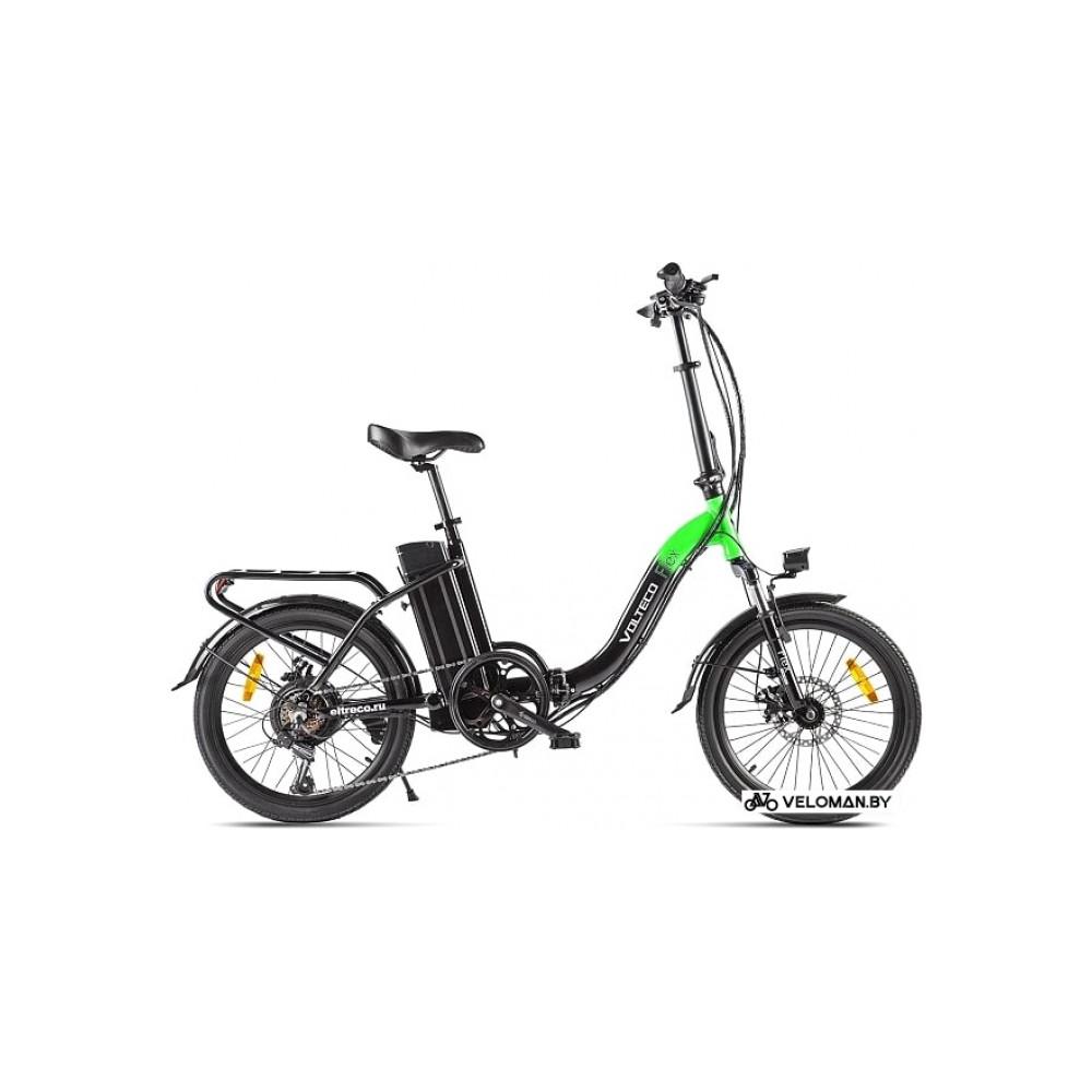 Электровелосипед Volteco Flex (черный/зеленый)
