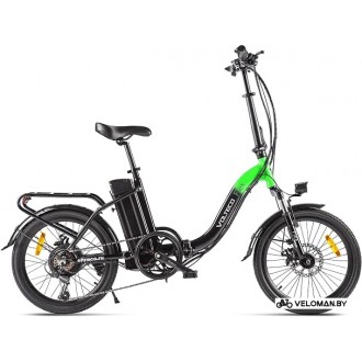 Электровелосипед городской Volteco Flex (черный/зеленый)