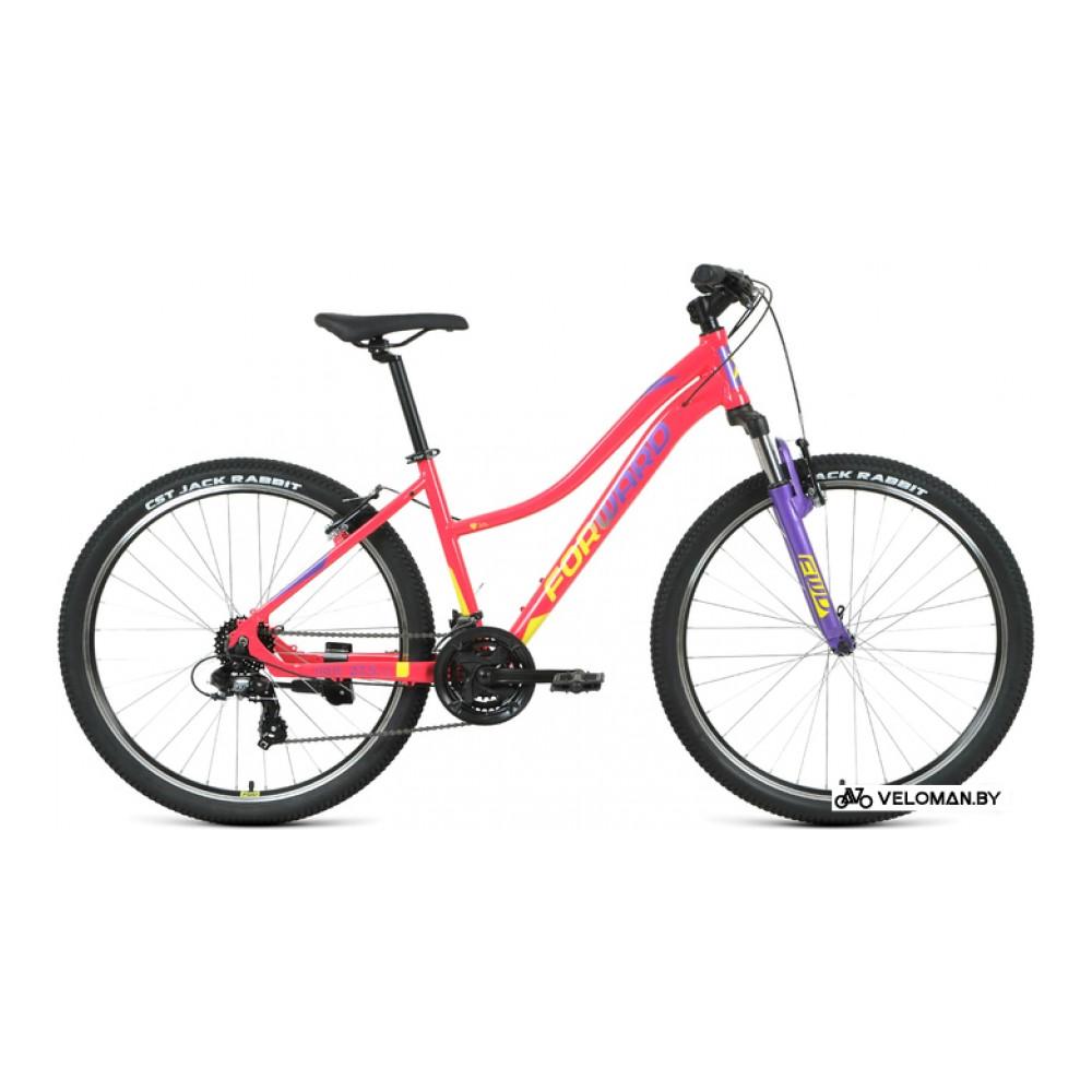 Велосипед горный Forward Jade 27.5 1.2 S 2021 (розовый/желтый)