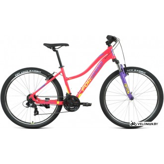 Велосипед горный Forward Jade 27.5 1.2 S 2021 (розовый/желтый)