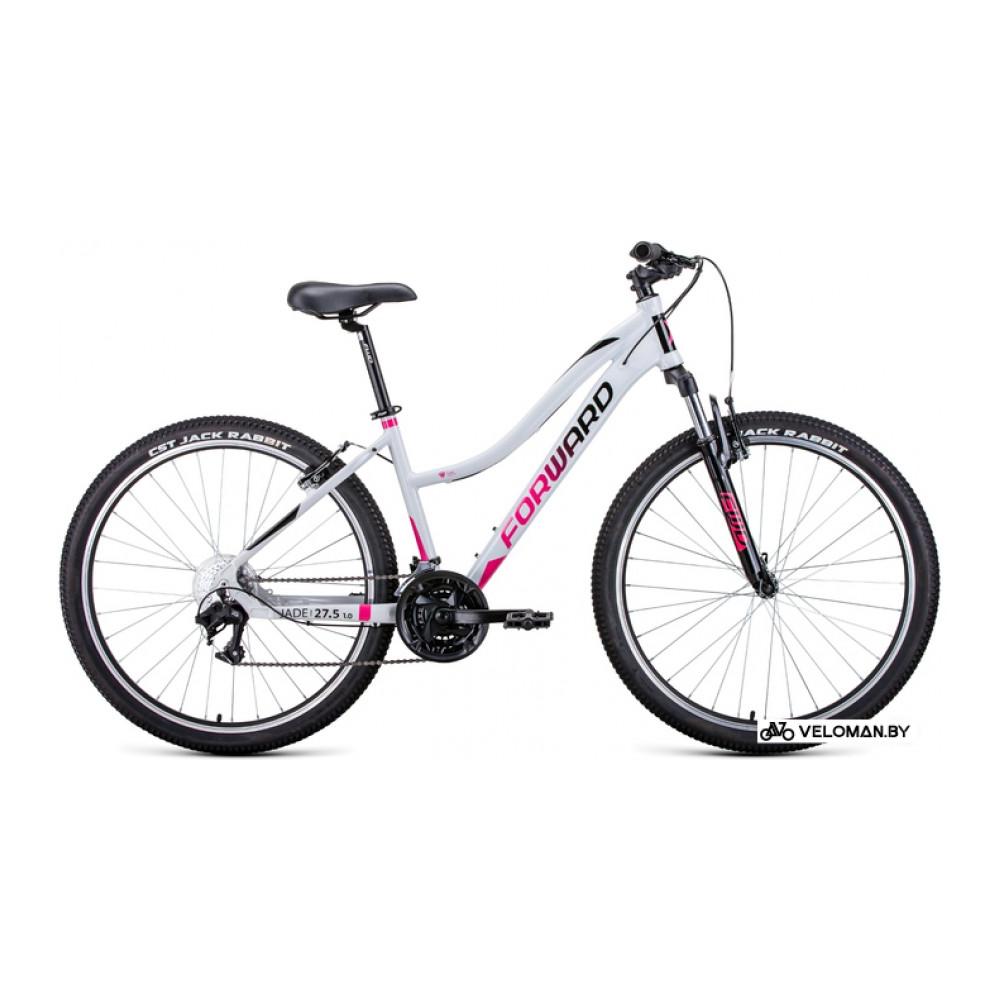 Велосипед Forward Jade 27.5 1.0 2022 (серый/розовый)