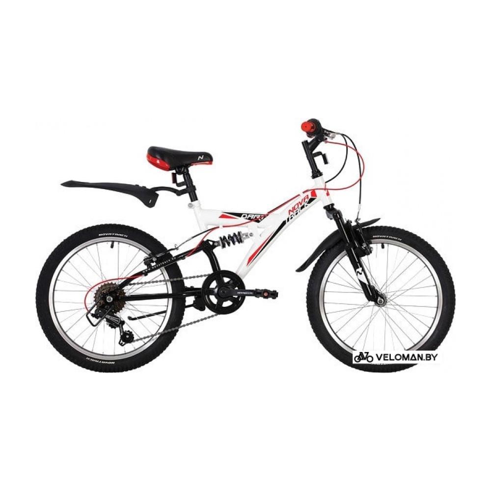 Детский велосипед Novatrack Dart 20 20SS6V.DART.WT20 (белый/черный, 2020)