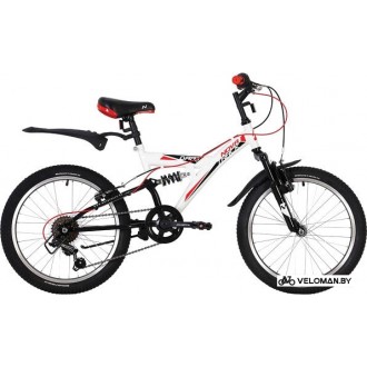 Детский велосипед Novatrack Dart 20 20SS6V.DART.WT20 (белый/черный, 2020)