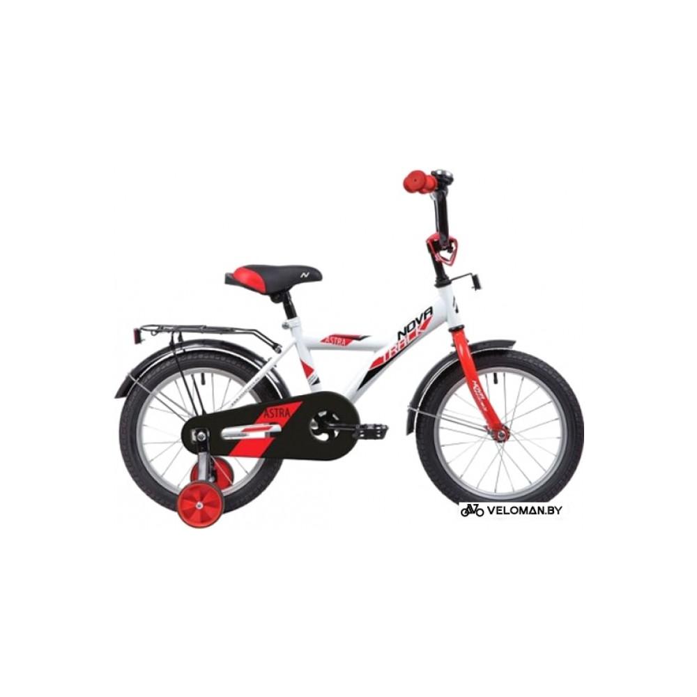 Детский велосипед Novatrack Astra 12 123ASTRA.WT20 (белый/красный, 2020)