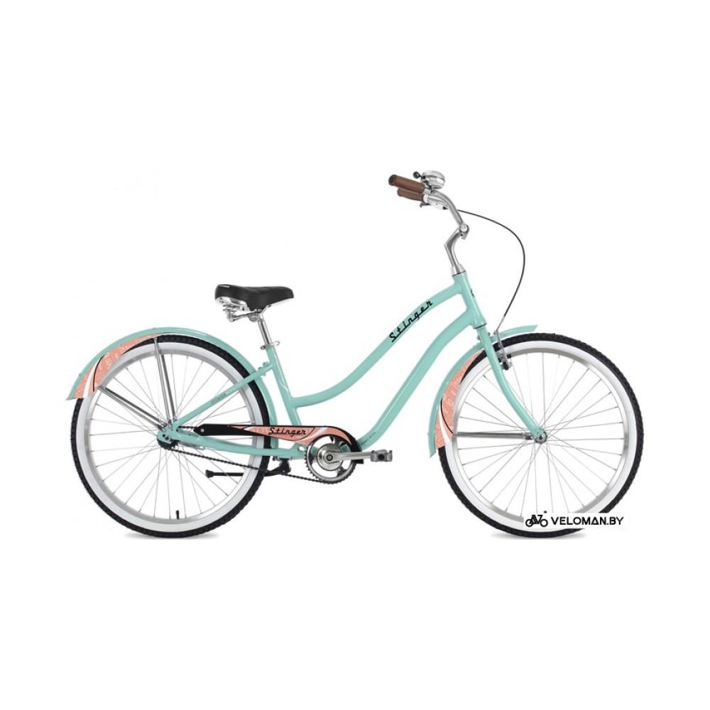 Велосипед круизер Stinger Cruiser Lady 2021 (зеленый)