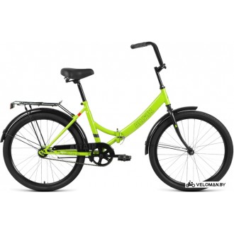 Велосипед городской Altair City 24 2022 (зеленый/серый)