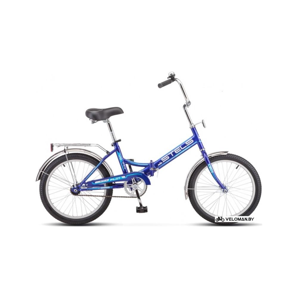 Велосипед Stels Pilot 410 20 Z011 2021 (синий)