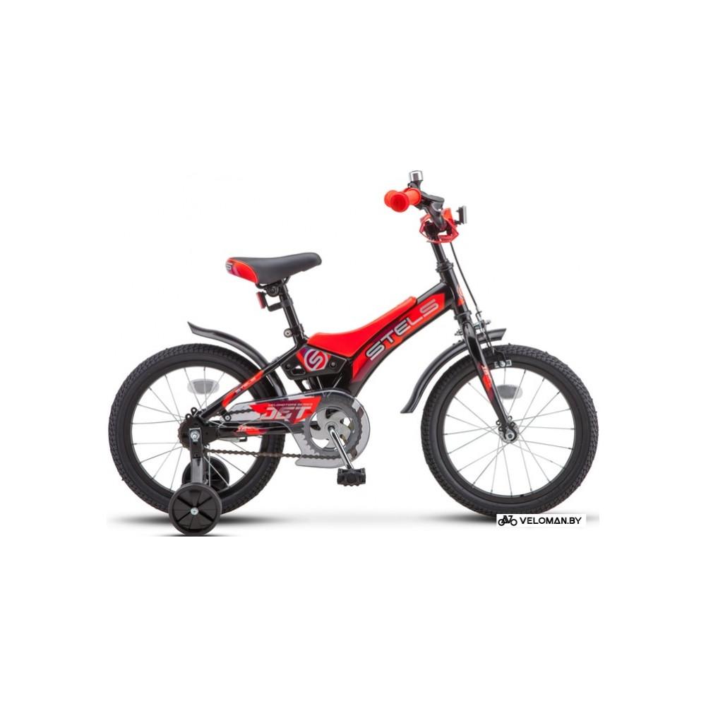 Детский велосипед Stels Jet 16 Z010 2020 (черный/красный)