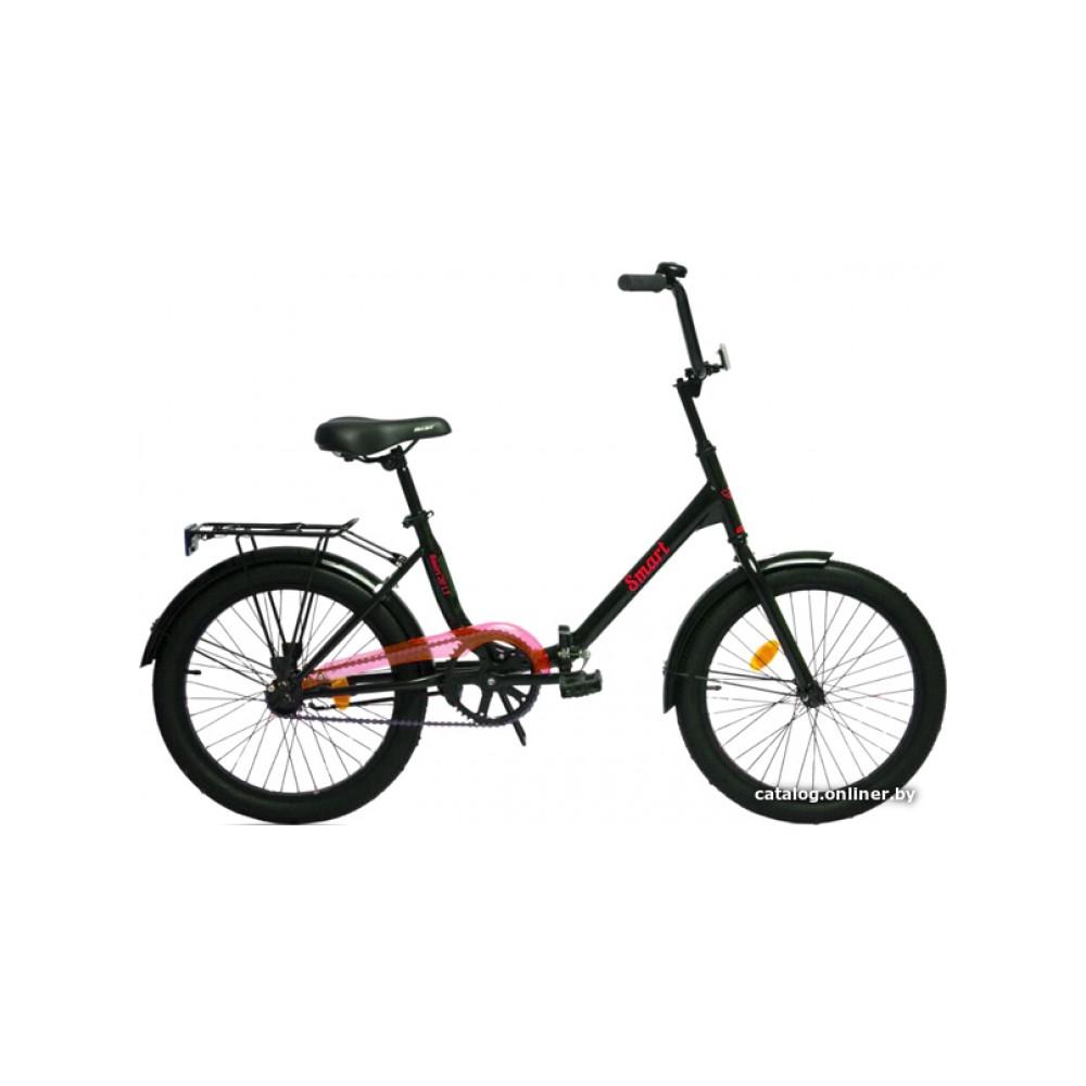 Велосипед AIST Smart 20 1.1 2021 (черный/красный)