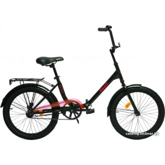 Велосипед городской AIST Smart 20 1.1 2021 (черный/красный)