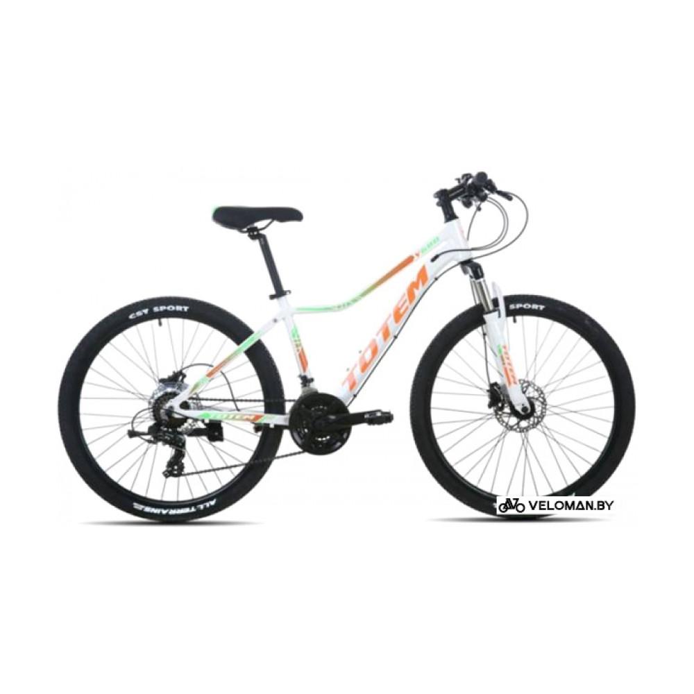 Велосипед Totem Y680L 26 2021 (белый/оранжевый)