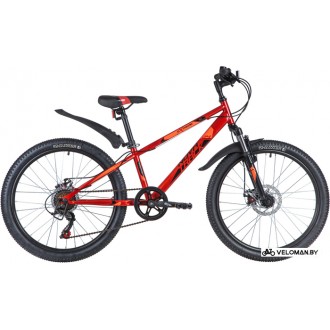 Велосипед горный Novatrack Extreme 6.D 24 2021 (красный)