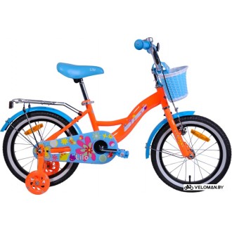 Детский велосипед AIST Lilo 16 (оранжевый/голубой, 2020)