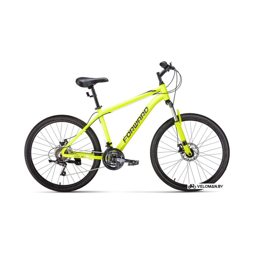 Велосипед Forward Hardi 26 2.0 D р.17 2022 (светло-желтый/черный)