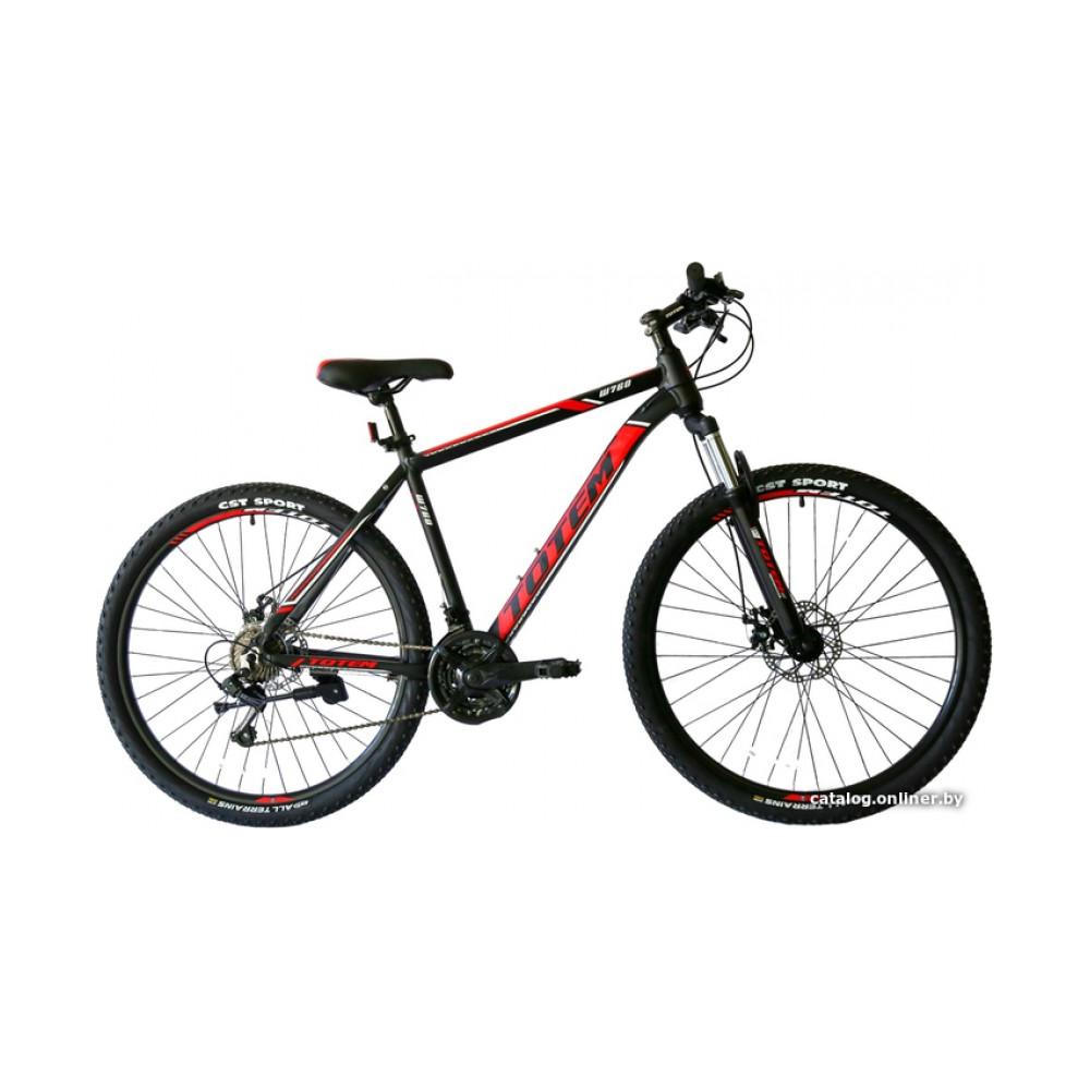 Велосипед горный Totem W760 29 р.17 2021 (черный/красный)