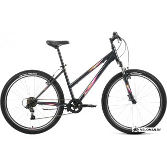 Велосипед горный Forward Iris 26 1.0 2022 (темно-серый/розовый)