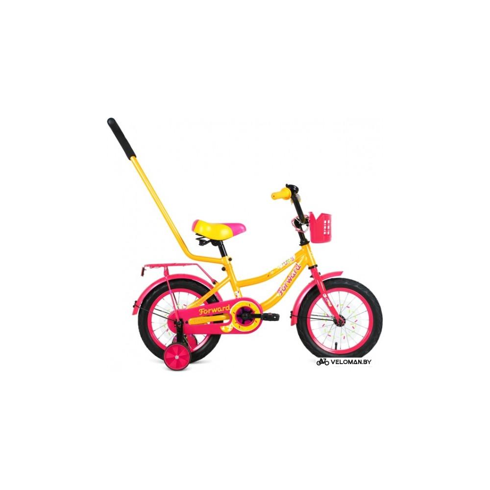Детский велосипед Forward Funky 14 2021 (желтый/красный)