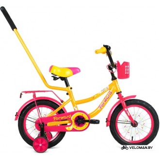 Детский велосипед Forward Funky 14 2021 (желтый/красный)