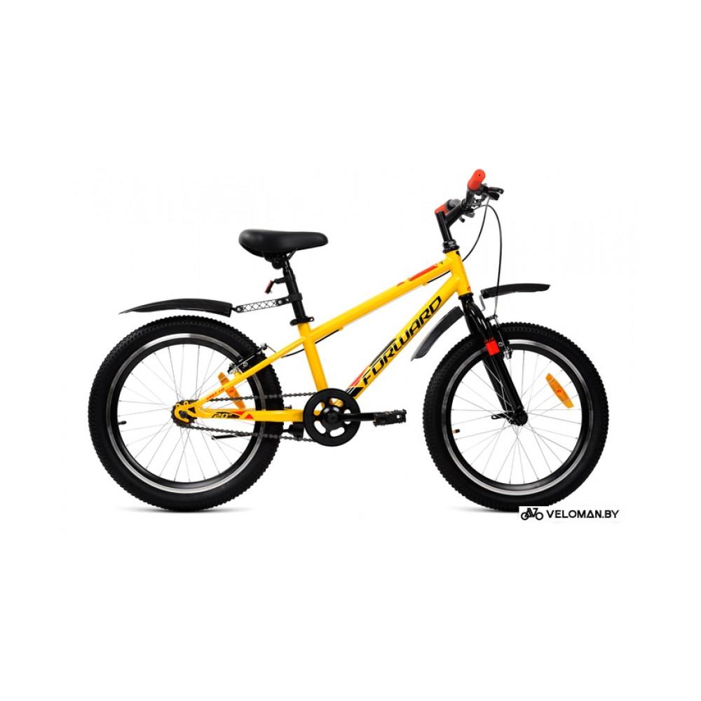 Детский велосипед Forward Unit 20 1.0 2022 (желтый)