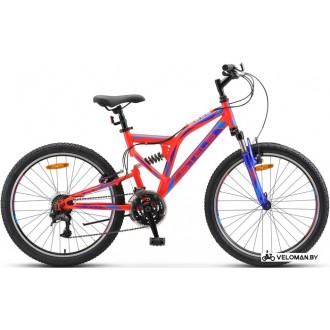 Велосипед горный Stels Mustang V 24 V020 2020 (неоновый красный)