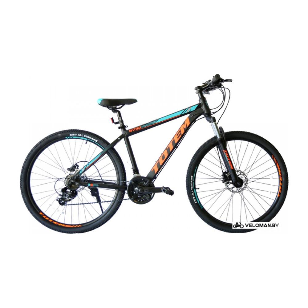 Велосипед горный Totem W790 27.5 р.19 2021 (черный/оранжевый)