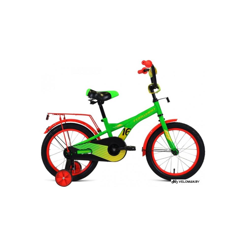 Детский велосипед Forward Crocky 16 2021 (зеленый/красный)
