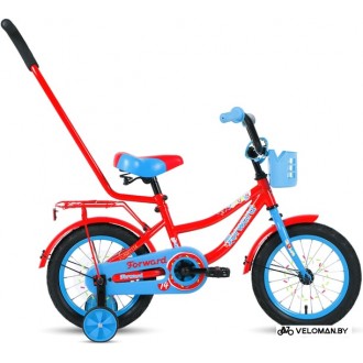 Детский велосипед Forward Funky 14 2021 (красный/голубой)