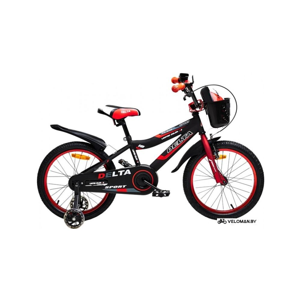 Детский велосипед Delta Sport 20 2020 (черный/красный)