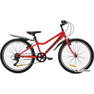 Велосипед горный Favorit FOX 24 V 2020 (красный)