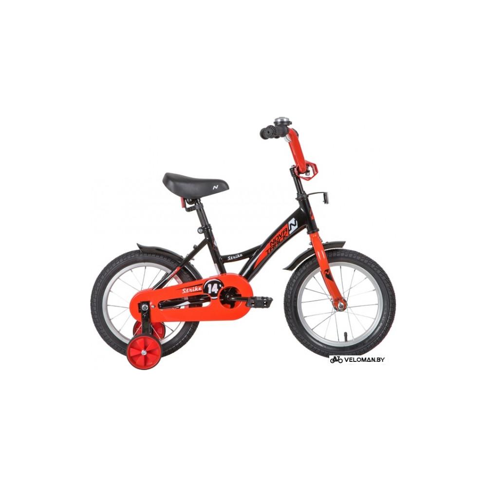 Детский велосипед Novatrack Strike 14 2020 143STRIKE.BKR20 (черный/красный)