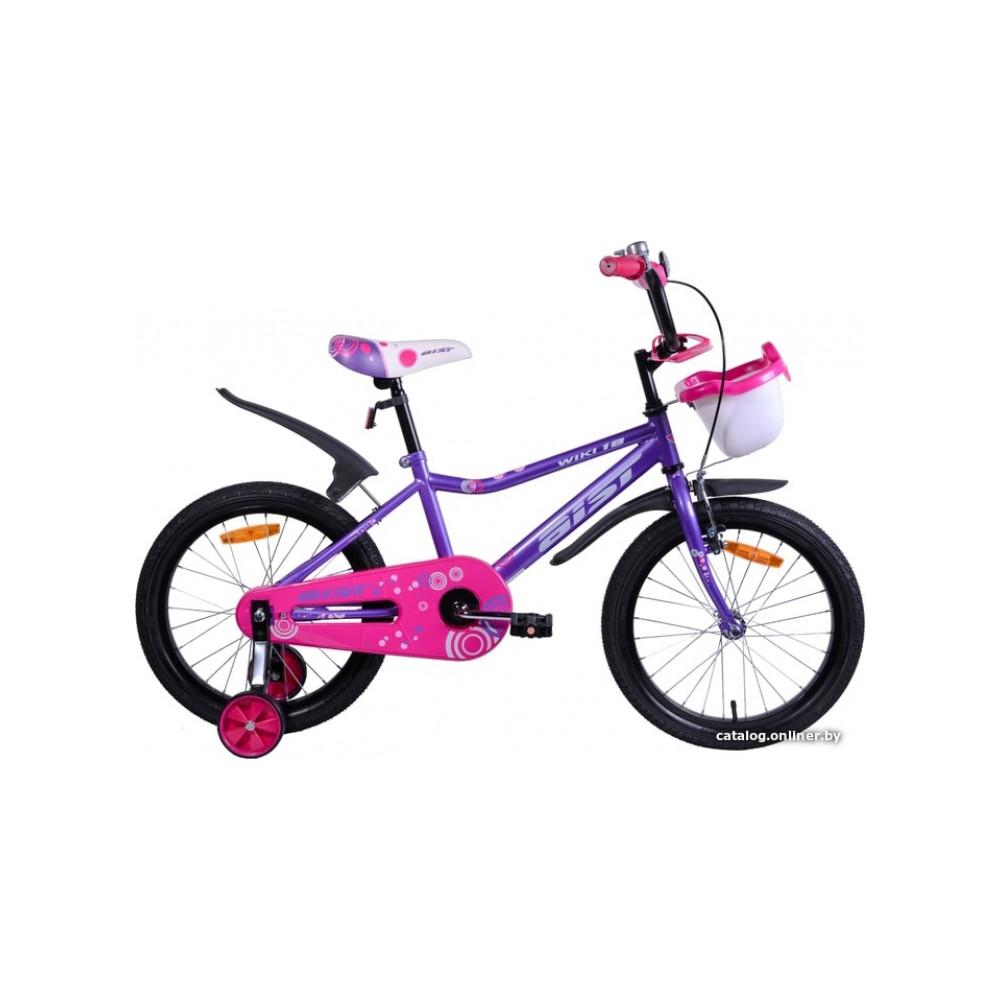 Детский велосипед AIST Wiki 18 (фиолетовый/розовый, 2019)