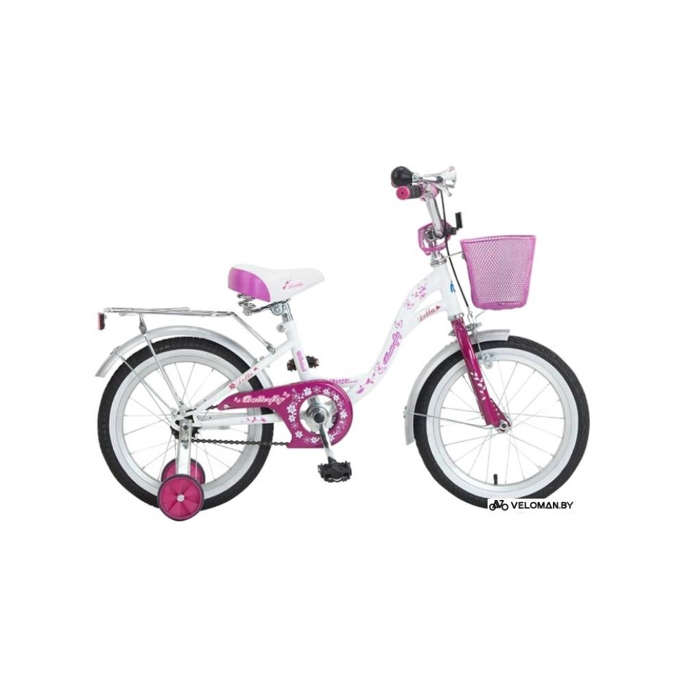 Детский велосипед Delta Butterfly 20 2020 (белый/розовый)