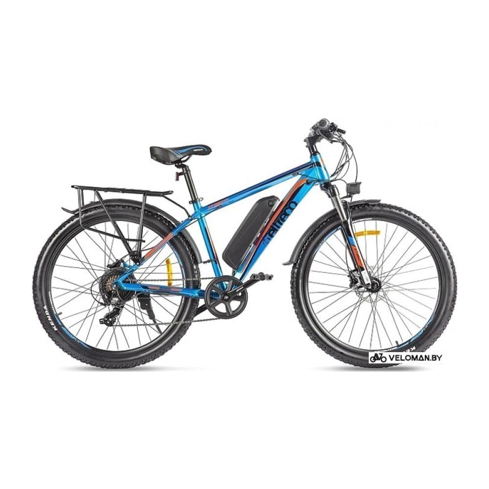Электровелосипед горный Eltreco XT 850 New (синий/оранжевый)