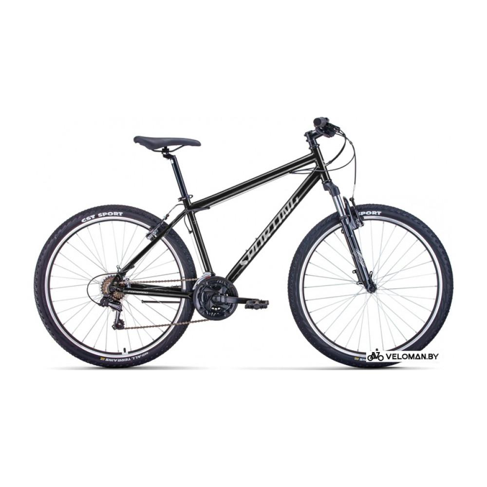 Велосипед горный Forward Sporting 27.5 1.0 р.17 2022 (черный/серебристый)