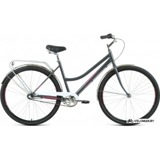 Велосипед городской Forward Talica 28 3.0 2021 (темно-серый/розовый)